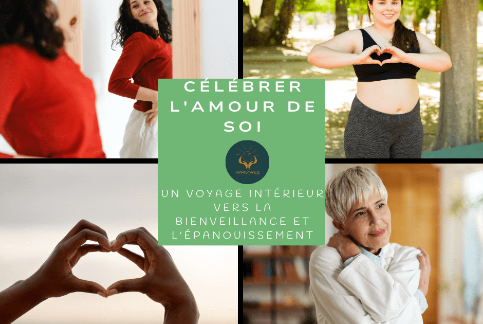 femmes, de différents âges, s’épanouissent dans l’amour de soi. Des expressions de confiance et de sérénité à chaque étape de la vie, illustrant l’importance de se célébrer et de s’accepter pleinement.